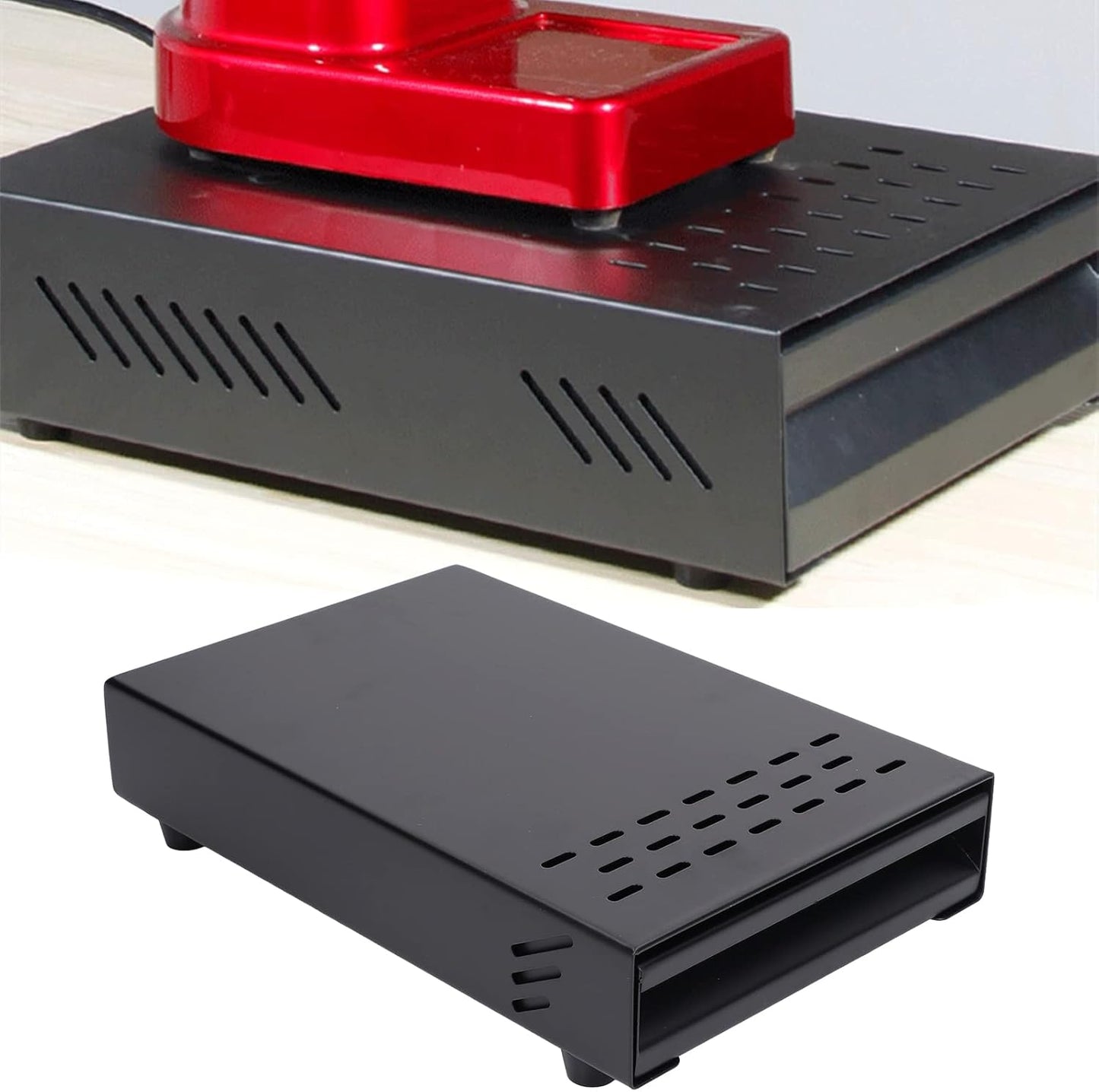 Hapivida Coffee Ground Container, Durable Stainless Steel Drawer Knock Box with Non-Slip Base, Removable Grounds Container for Espresso Station, Home, Café, Office Use