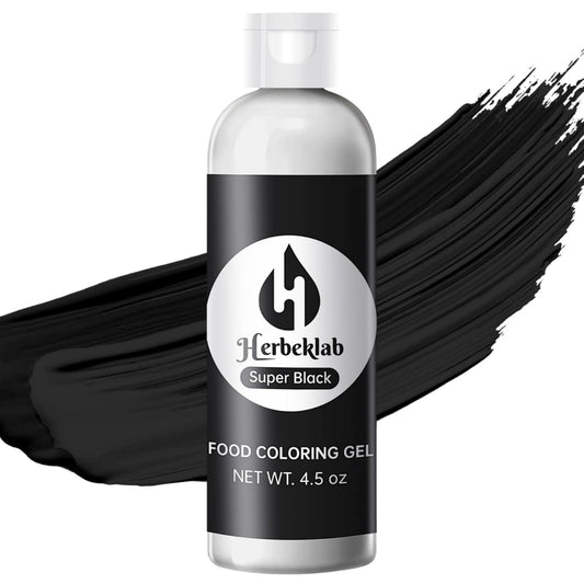 Black Food Coloring Gel 4.5 oz Professional Grade Super Black Food Dye Concentrated Gel Food Coloring for Icing Baking Cake Decorating Fondant Cookie