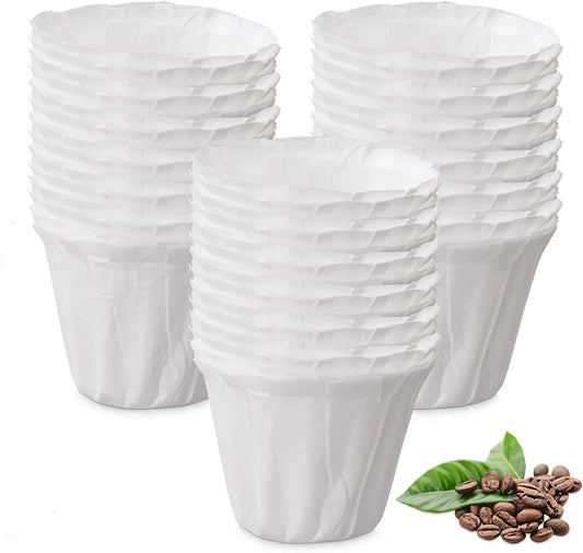 Disposable Paper Coffee Filters, K Cup Paper Filters for Reusable Cups, K-cup Coffee Pods, Fits All Brands Reusable K Cups (150)