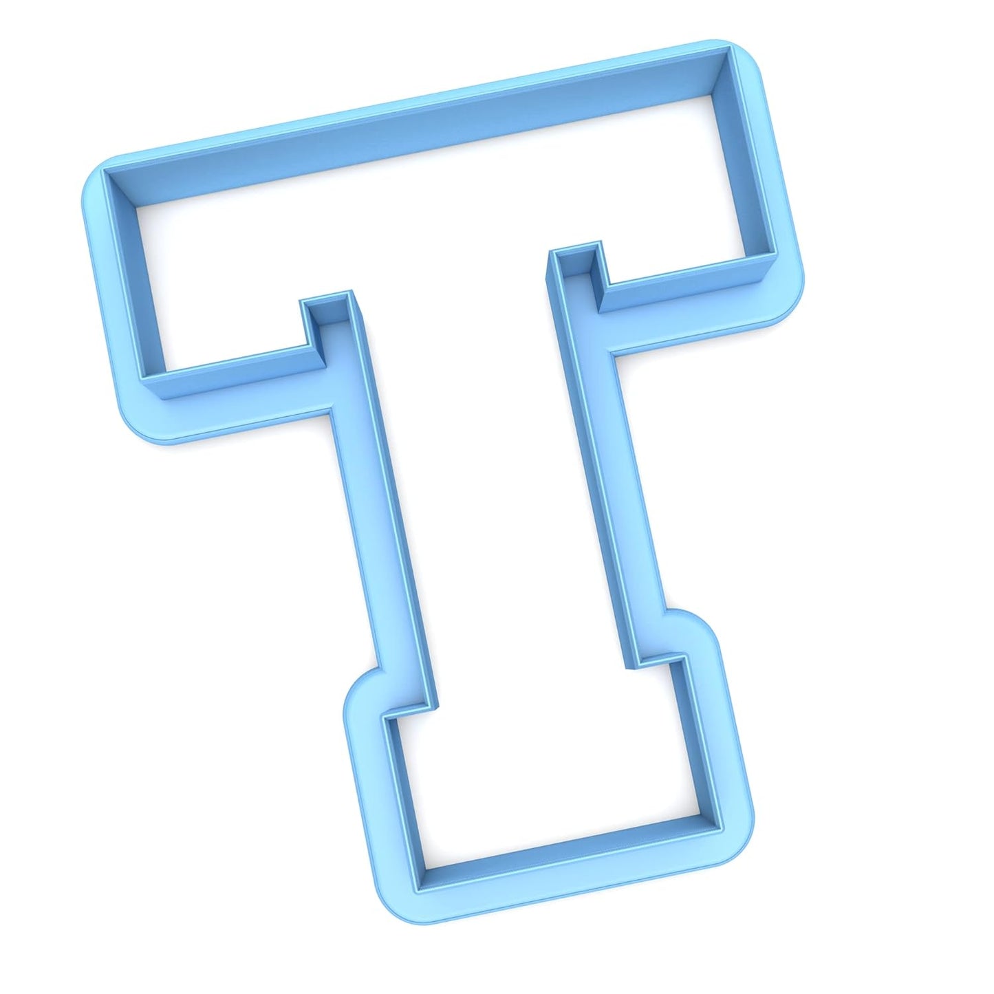 Sweet Prints Inc Varsity Letter T Cookie Cutter - Dishwasher Safe (X-Small: 2")