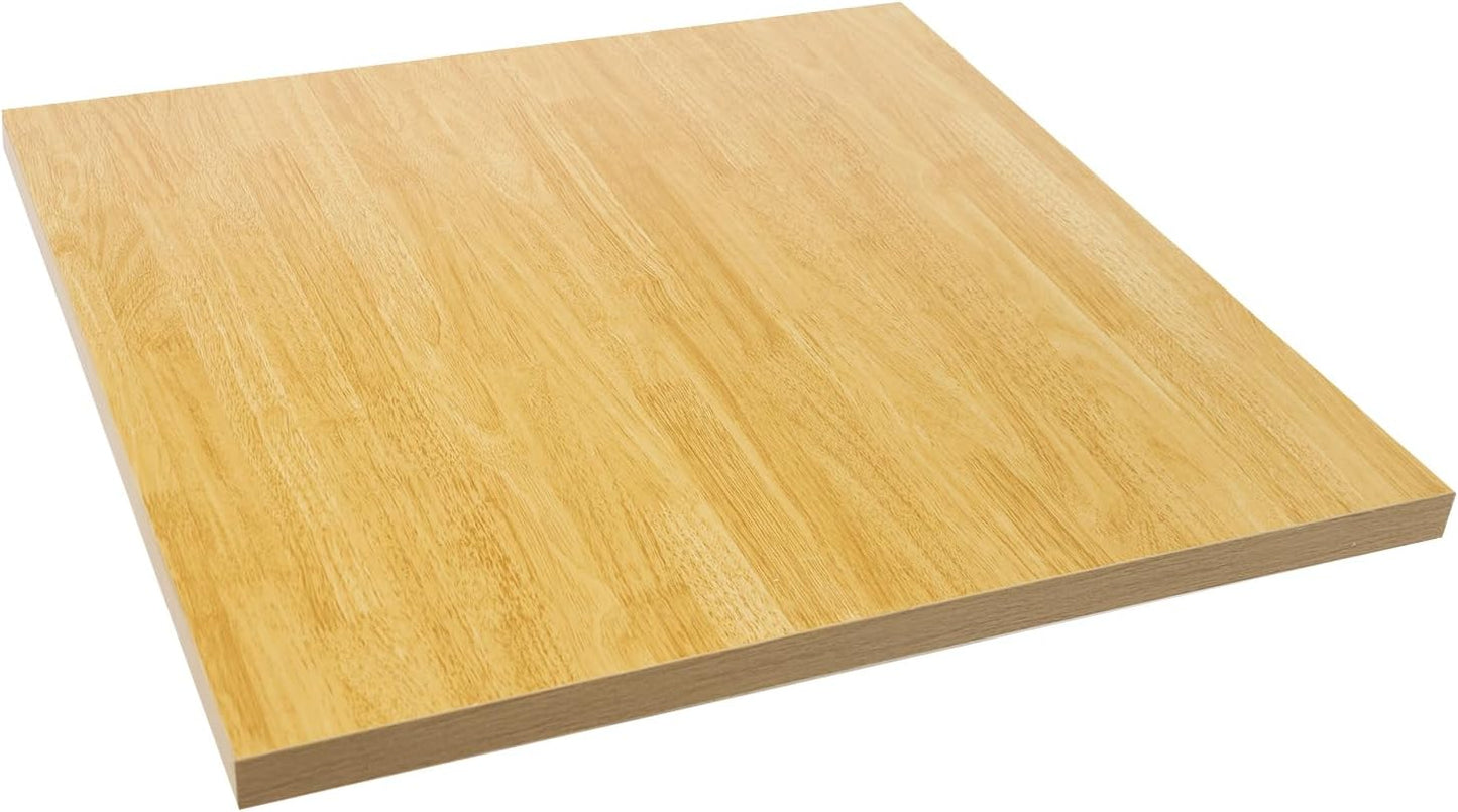 Butcher Block Countertop | 30x30in Wood Board Countertop | DIY Washer Dryer/Island/Kitchen Counter-top | countertop Cutting Board | 1102lbs Load Capacity | Wood Color | NO Base Legs, 1.38in Thick