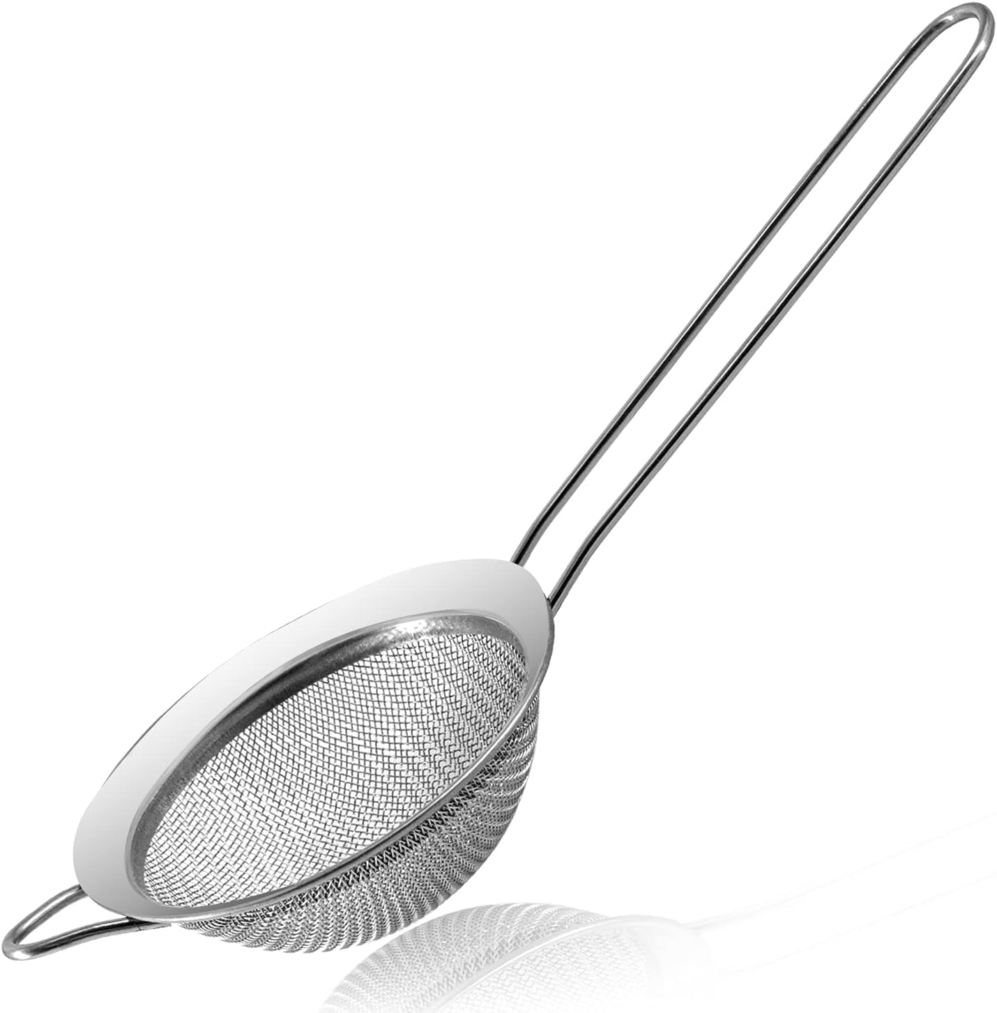 Anaeat Fine Mesh Strainers - Premium Stainless Steel Colander Sieve Sifters, with Durable Mesh and Sturdy Handle, Excellent for Sifting Dry ingredients, Flour, Pastas, Rice, Tea (2.8"）