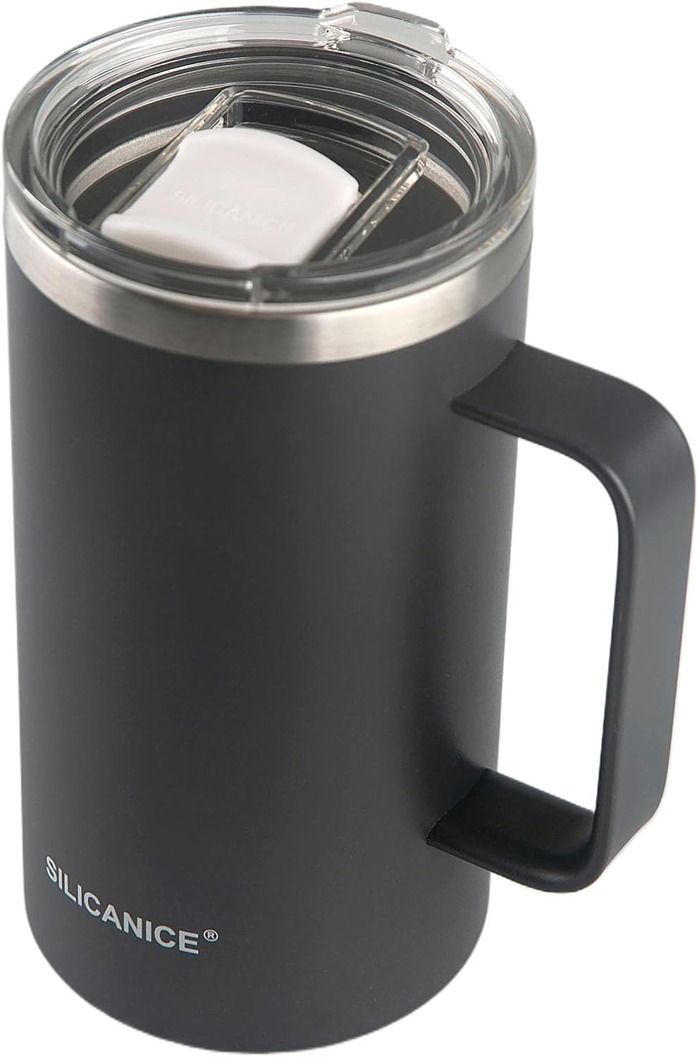24 oz stainless steel thermal coffee mug, double-layer insulation, easy to hold and clean, suitable for coffee, cola, protein powder, beer, car water cup