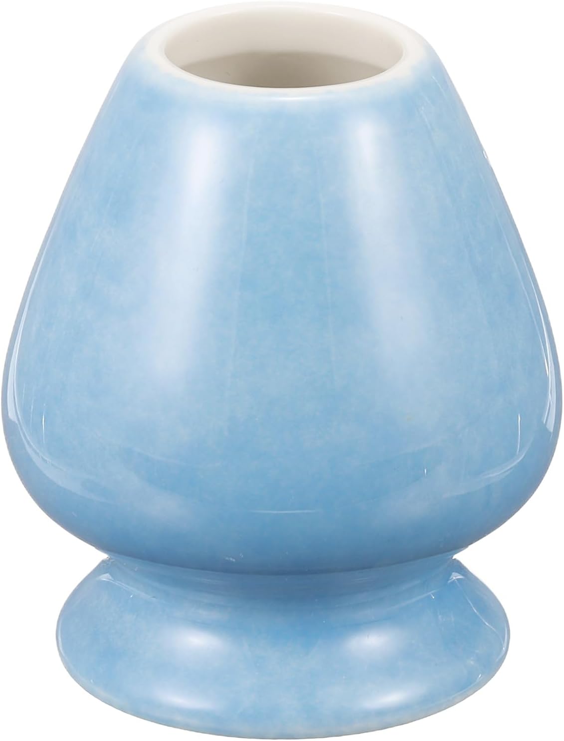 HARFINGTON Ceramic Chasen Stand 70mm Matcha Whisk Holder Teas Set Whisks Stand Traditional Matcha Tea Chasen Holder Tea Set Accessories for Tea Tasting, Cyan Blue