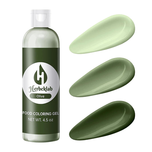 Olive Food Coloring Gel 4.5 Oz Professional Grade Olive Green Food Dye Concentrated Gel Food Coloring for Icing Baking Cake Decorating Cookie