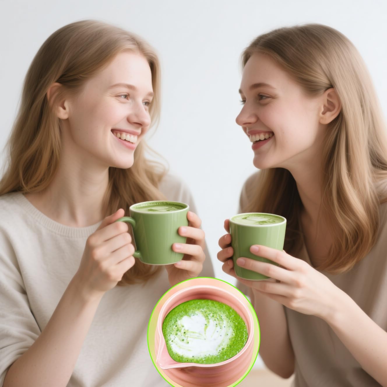 Cute Pink Matcha Bowl with Spout - Chawan - Ceramic Matcha Bowls - Japanese Traditional Macha Tea Bowl for Mixing - Matcha Cup - Matcha Accessories - More Durable than Glass