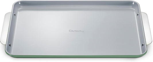 Caraway Non-Stick Ceramic Baking Sheet - Naturally Slick Ceramic Coating - Non-Toxic, PTFE & PFOA Free - Perfect for Baking, Roasting, and More - Large (18" x 13") - Sage