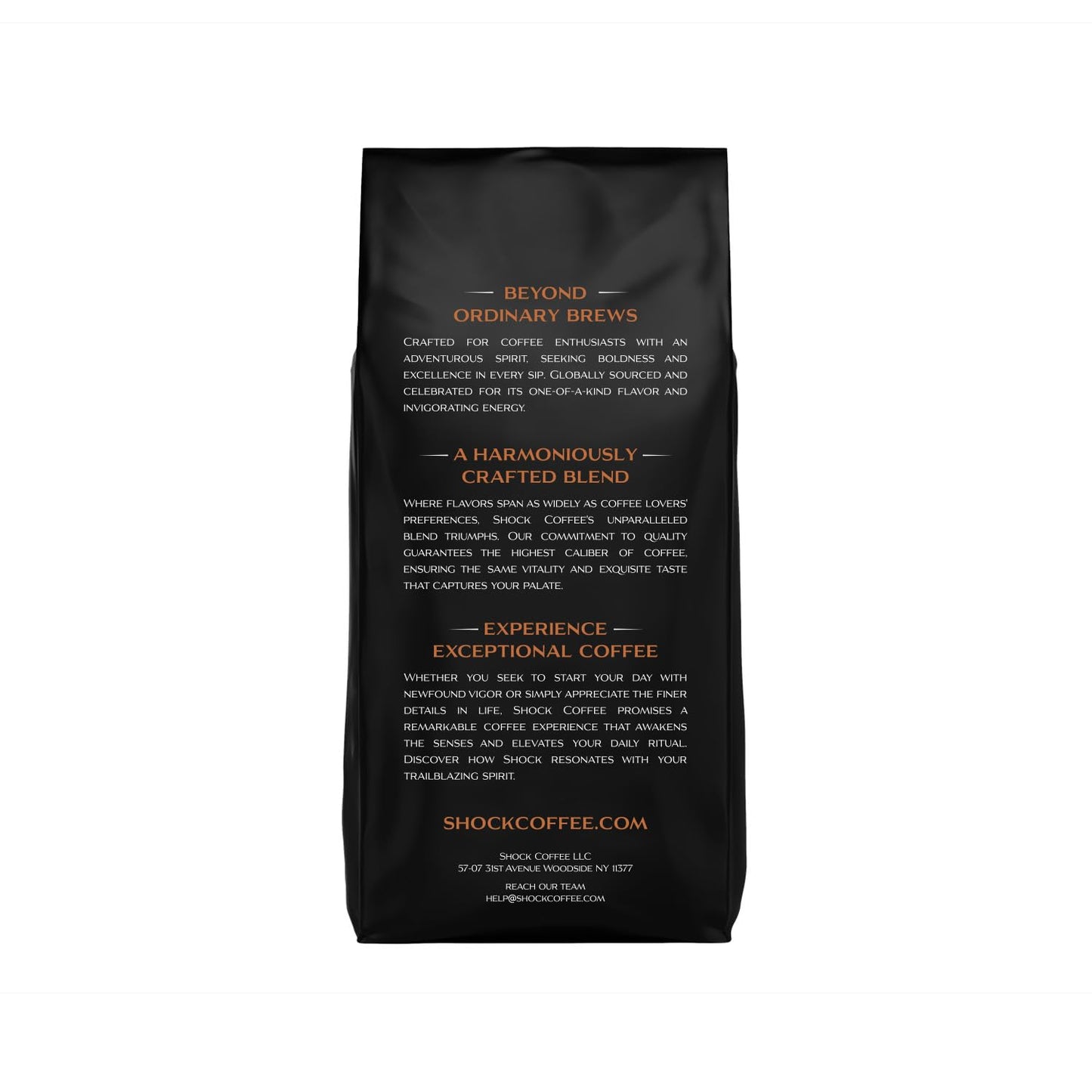 Shock Coffee Naturally Bold | Extra High Caffeine Strong Coffee | Medium Dark Roast Ground | Premium Arabica | 8 ounce
