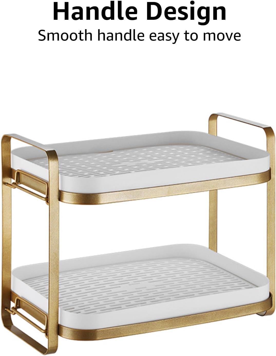 CYEAH 2-Tier Cups Mugs Drying Rack with Removable Drain Tray, Multi-Functional Storage Organizer Shelf, Kitchen Countertop Tray for Water Coffee Glass Cup Bowls Food and Seasoning Jar Holder