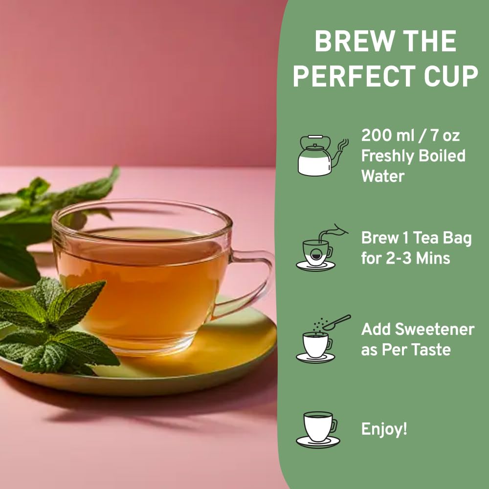 HANDPICK, Holy Basil Tea Bags (100 Count) Caffeine Free, Non-GMO Tulsi Leaves- Tulsi Tea | Round Herbal Tea Bags