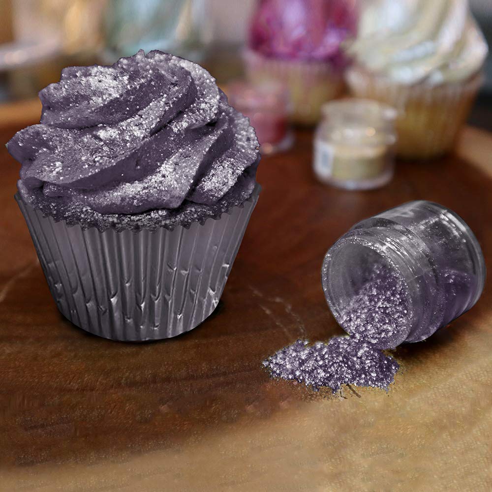 BAKELL Deep Purple Edible Glitter, 25 Grams | TINKER DUST Edible Glitter | KOSHER Certified | 100% Edible Glitter | Cakes, Cupcakes, Cake Pops, Drinks, Dessert Vegan Glitter & Dusts (25g, Deep Purple)