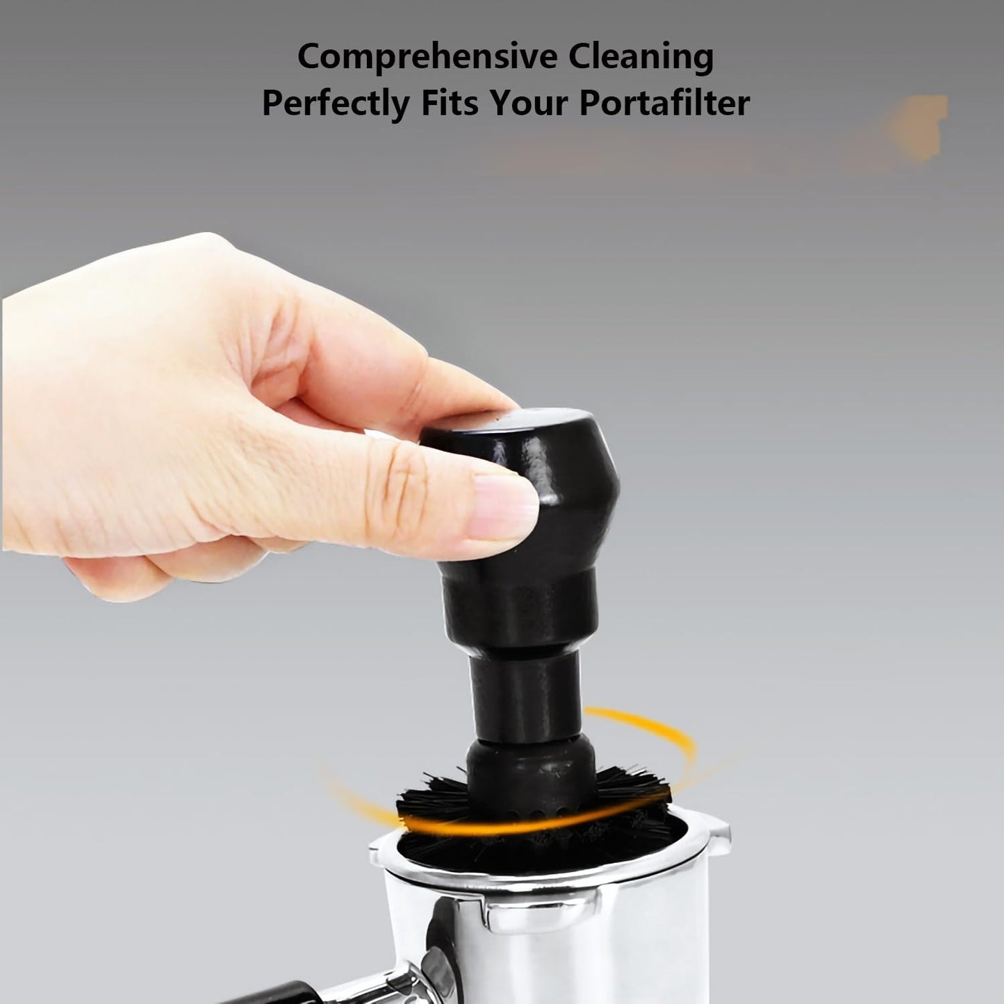 Espresso Coffee Machine Cleaning Brush Kit with Portafilter Cleaning Disc (51mm and 54mm Portafilter Brush)