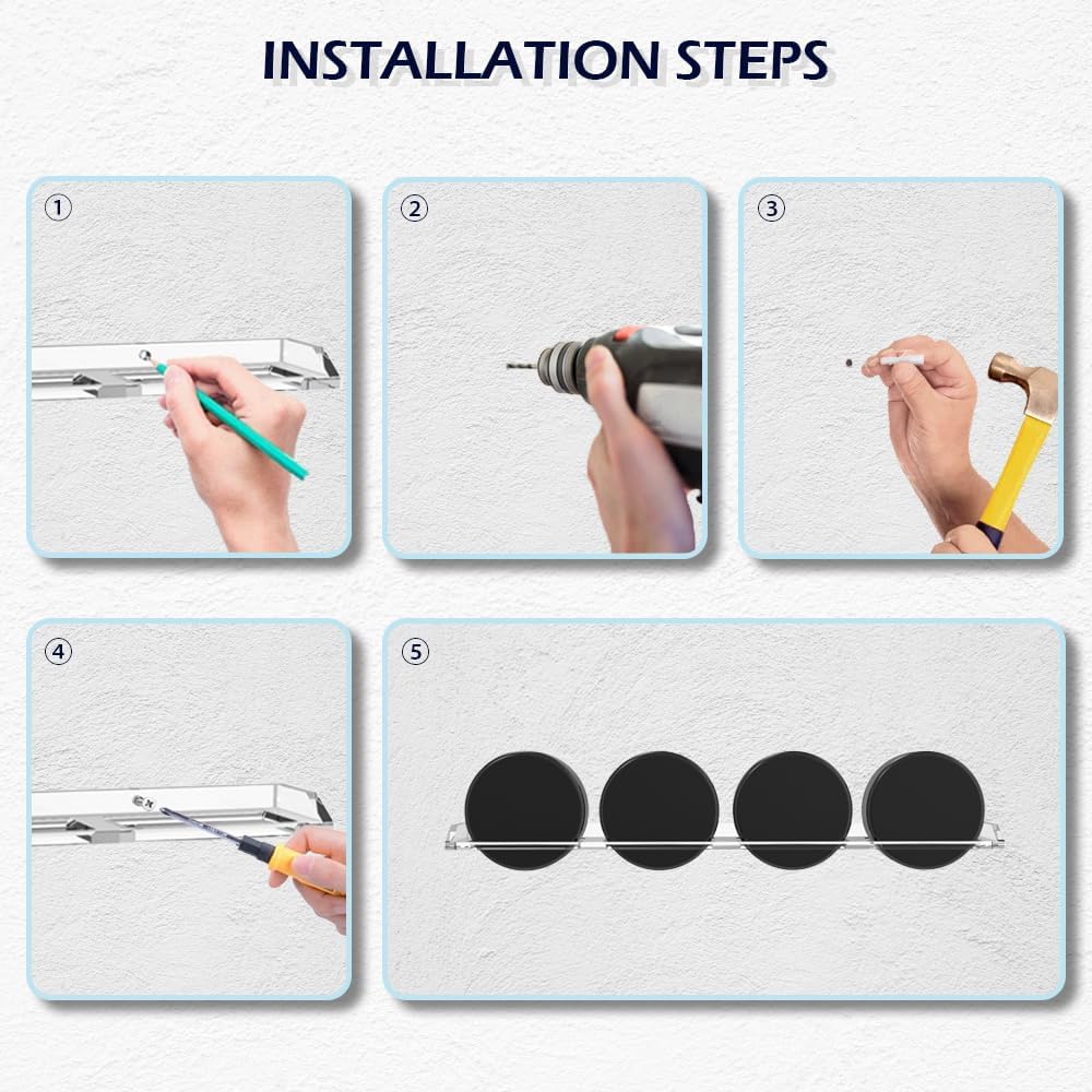 Clear Hockey Pucks Wall Display for 4 Pucks, Premium Acrylic Showcase for Autographed Souvenir Memorabilia