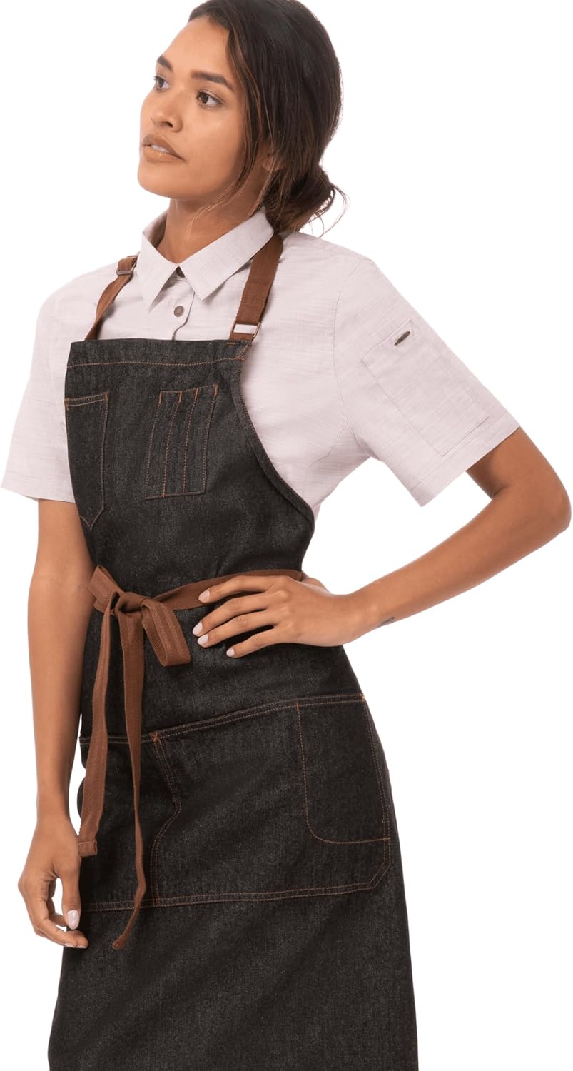 Chef Works Unisex Memphis Bib Apron