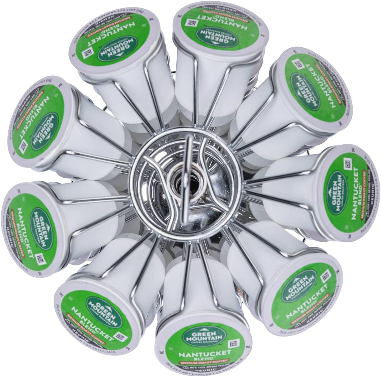 Rice rat K cup Holder Storage Coffee Capsules Pod Holder Carousel 6 Tier Compatible with 54 K-Cup Pods