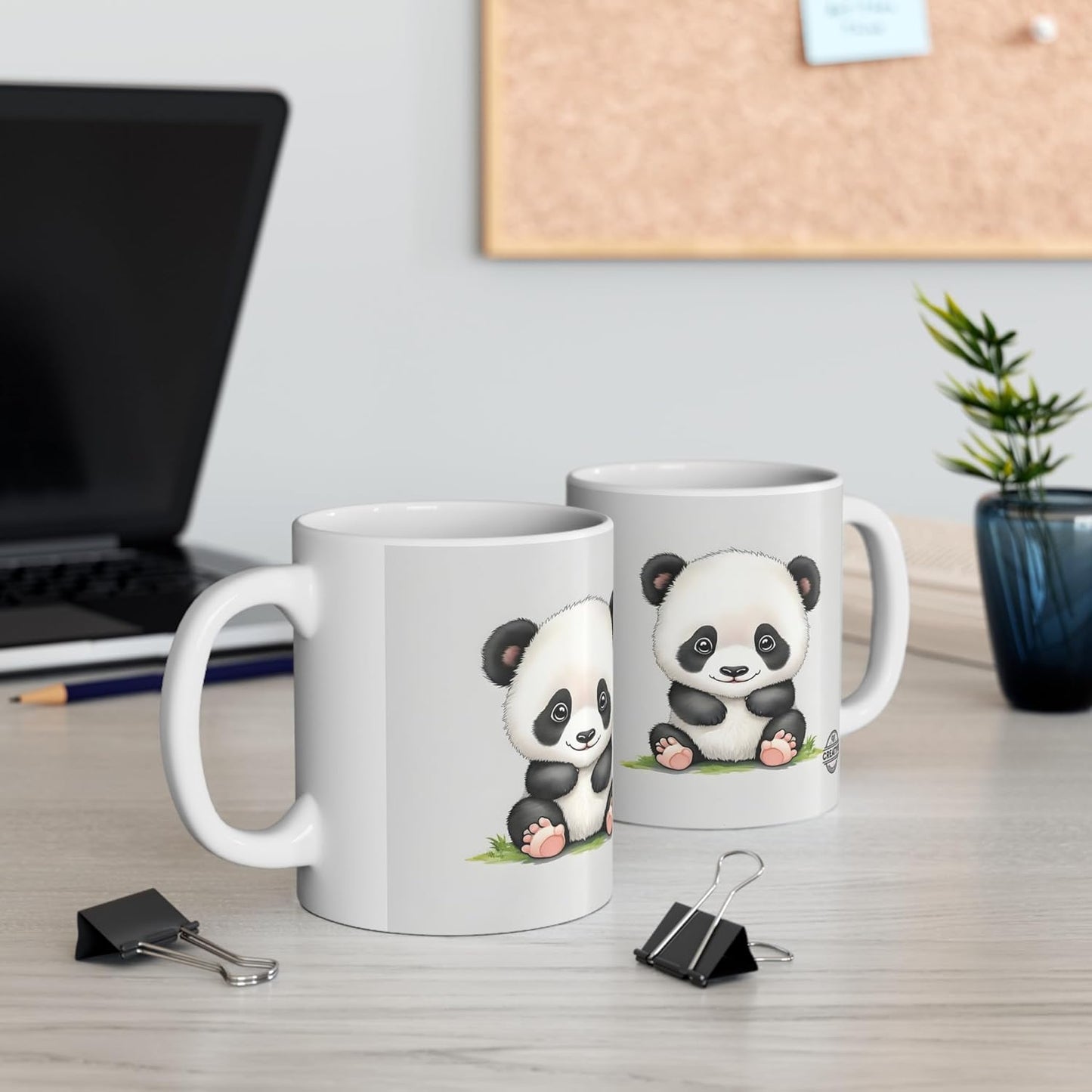 11 OZ Novelty Coffee Mugs - Christmas Gift (Baby Panda Theme)
