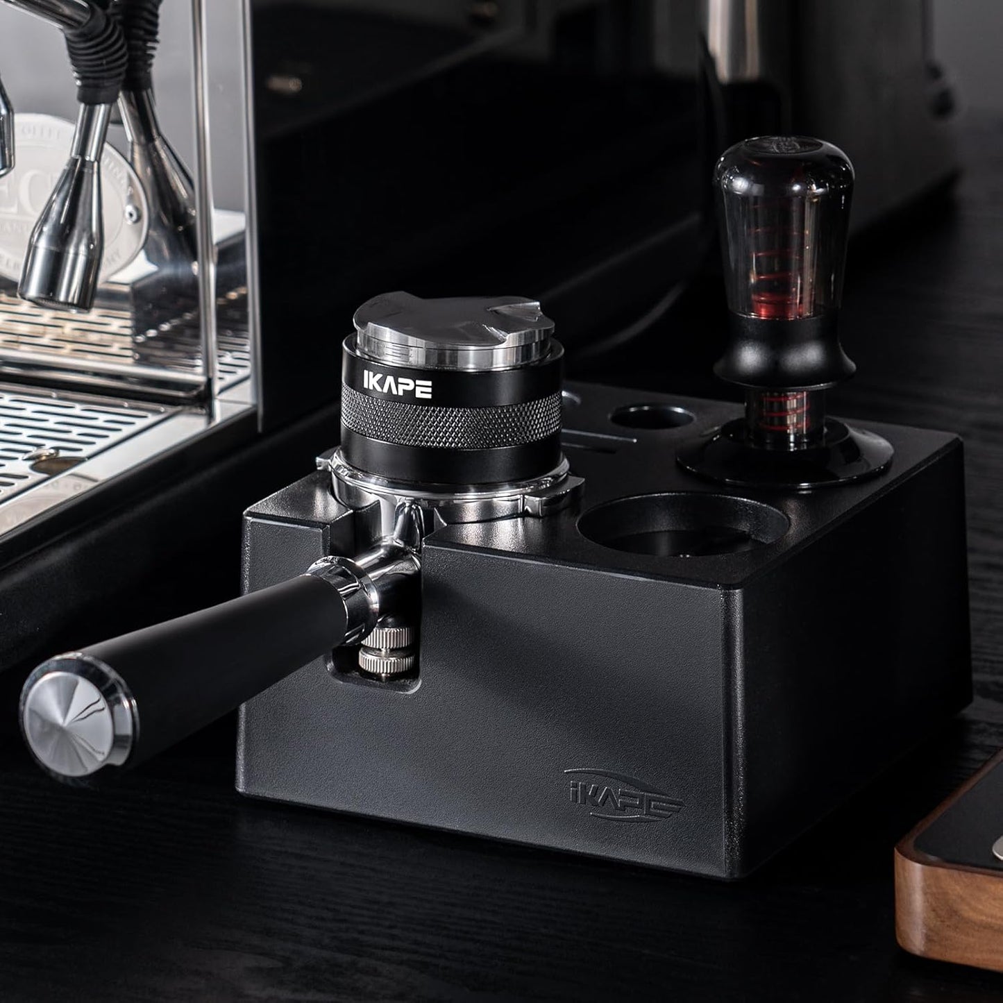 IKAPE Espresso 51mm Portafilter, 2 Ears Coffee Portafilter with Silicone Handle, Compatible with Delonghi ECP3420, EC155, BCO430, EC260 Coffee Machine