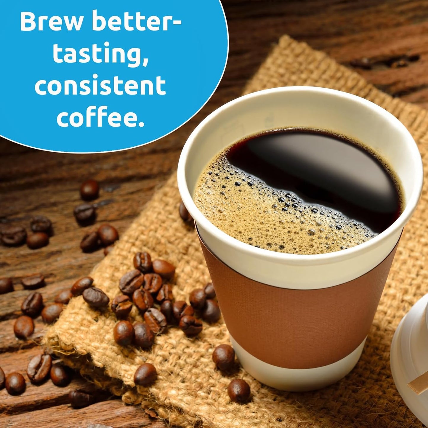 Coffee Equipment Cleaner, All-Purpose Brewing Equipment, Espresso, Coffee Maker Cleaner, Café Clean Removes Oil, Stain Buildup, from Glass, Plastic & Stainless Steel - 1 Oz. (100 Count)