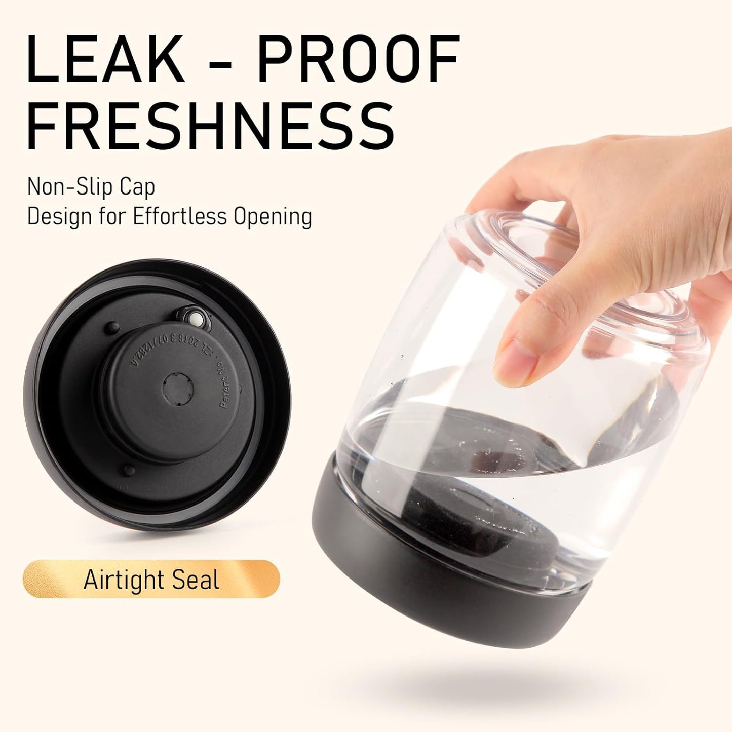 Coffee Vacuum Container Mason Jars: Food Coffee Bean Storage Containers with Lids Airtight, Plastic Wide Mouth Mason Jars Vacuum Sealer, Manual Vacuum Extraction Sealed Tank, 2pcs 800ml