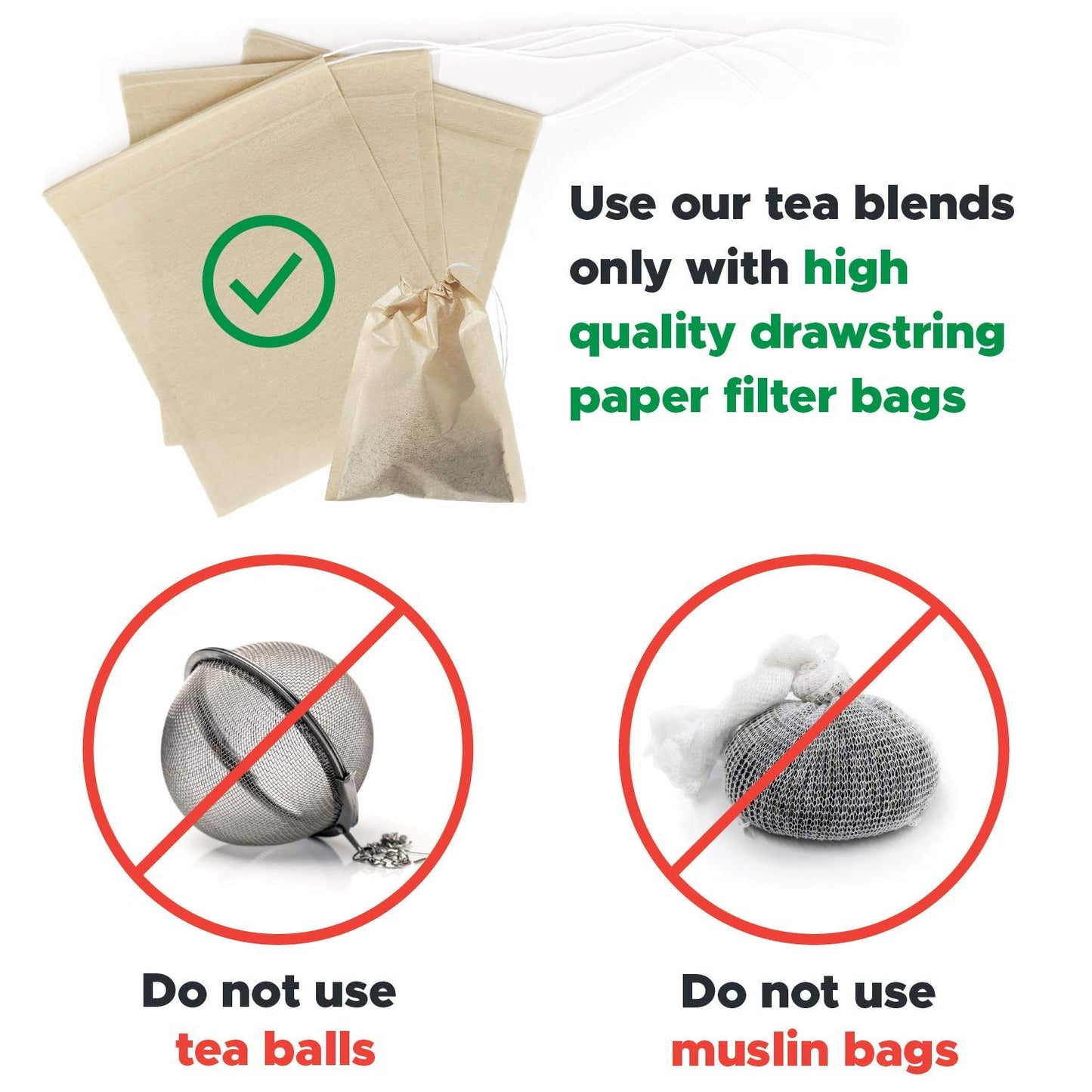 Kombucha.com Certified Organic Loose Leaf Tea - Kombucha Brewing Blends (Black Tea Blend, 8 Ounce, W/ 50 XL FILTER BAGS)