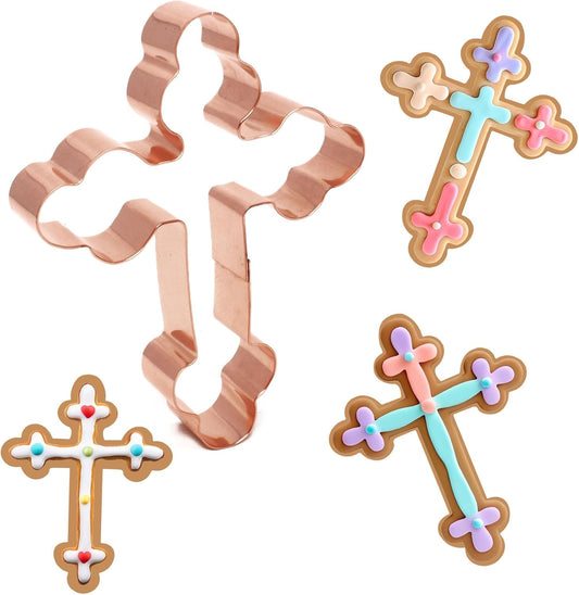 St. Nicholas's Cross Cookie Cutter 4.5 Inch Handcrafted in USA by The Fussy Pup