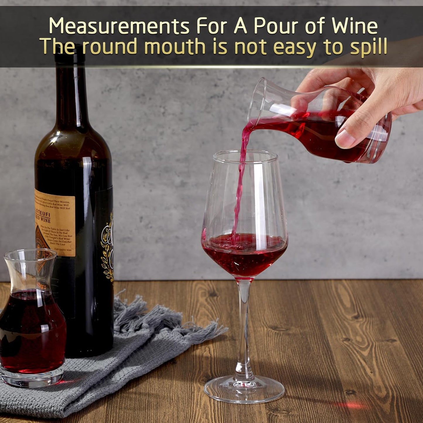 18 Pack Single Serving Wine Carafe Glass Small Mini Carafe Individual Wine Refill Decanter for Dinner Parties Tastings Bars Restaurants (6.5 oz)