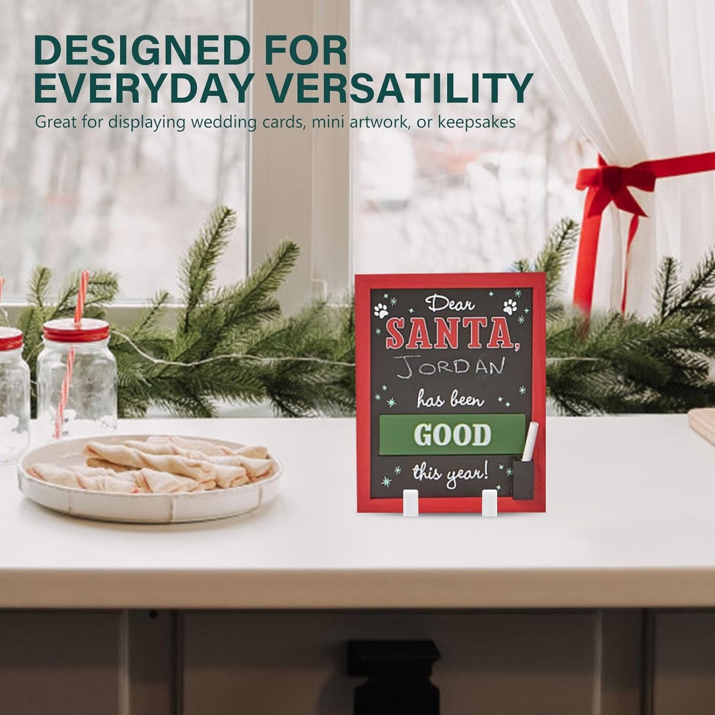 Artliving Plate Display Stands Easel Holder - 3-Inch Plastic Stand for Small Decorative Plates, Pictures and Photos - White (6-Pack)