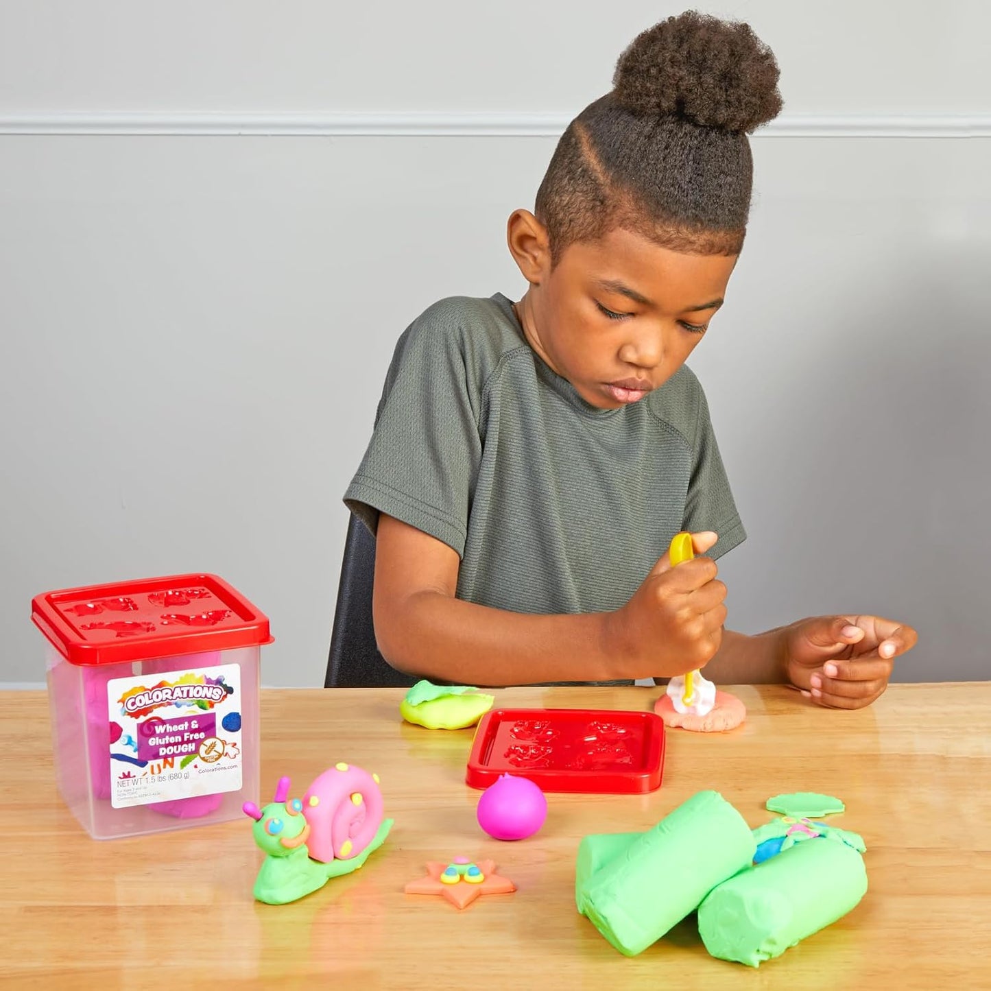 Colorations Wheat & Gluten Free Neon Dough Classroom Pack - 6 Colors | Non-Toxic, Play Dough, Bulk Set, Sensory Kit, Party Favors, Teacher Must Haves