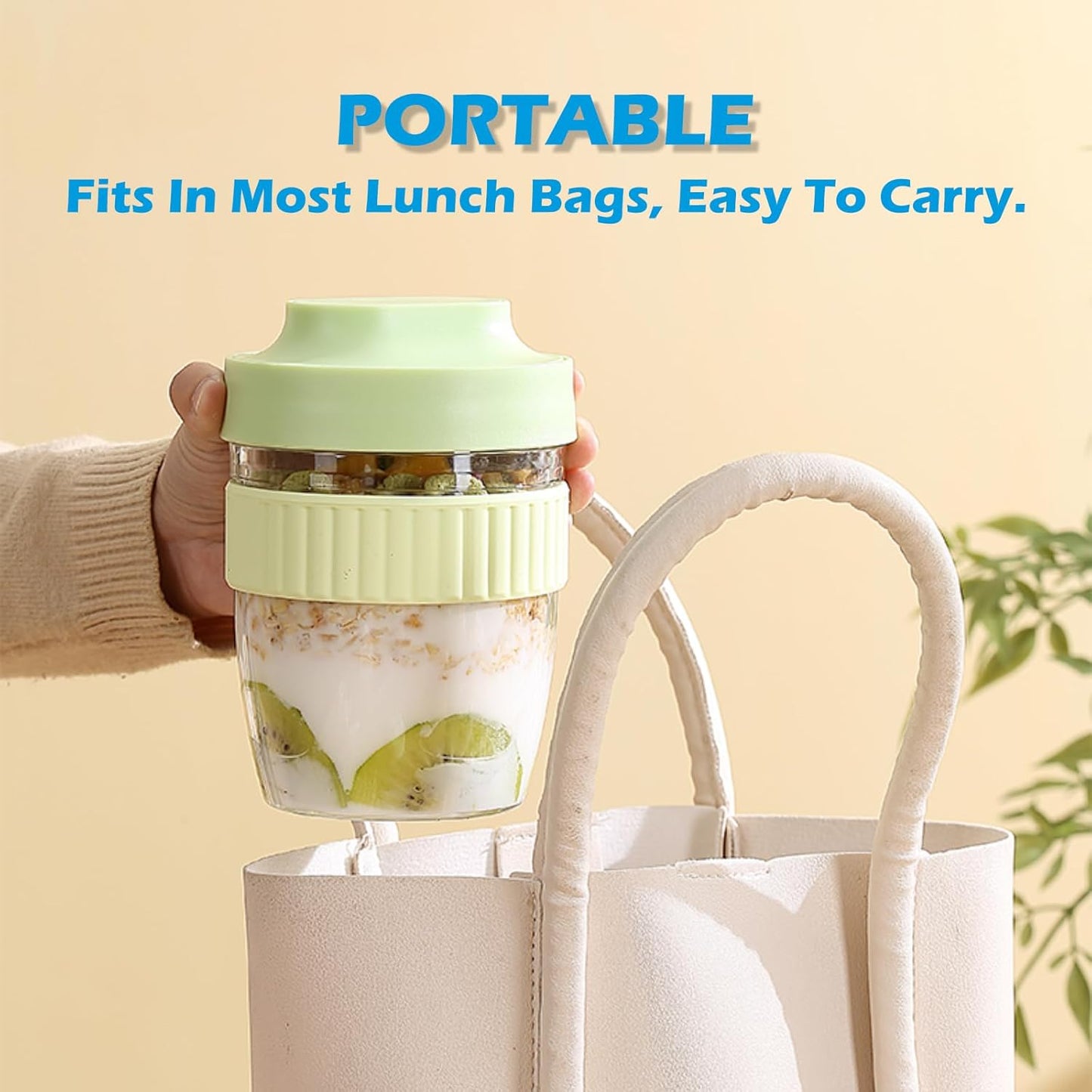 Breakfast On The Go Cups, Overnight Oats Containers With Lid And Folding Spoon, Take And Go Yogurt Cereal Snack Parfait Salad Containers For Lunch, Fruit & Vegetable Jar, 20 oz(Pink)