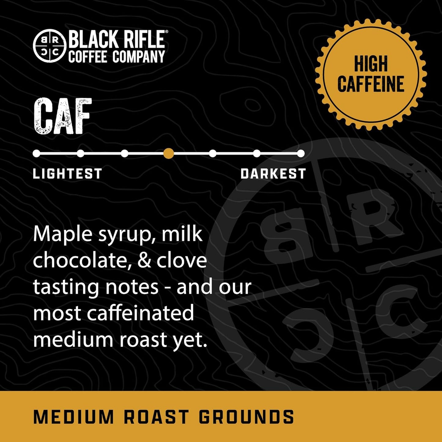 Black Rifle Coffee Company Ground Coffee Medium Roast - Roasted Blend Made from Pure Arabica Beans - Colombian & Brazilian Beans - Veteran Founded & American Made (CAF, 12oz Bag)