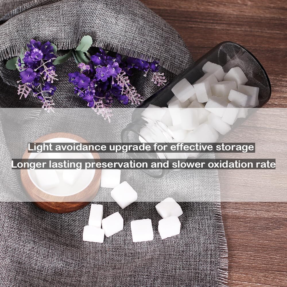 SAIOOL 3 Packs grey Glass Food Storage Jars with Screw Airtight Seal Acacia Wood Lids,Spice Jars with Lids, Organization for Jars Bottles Containers Travel Gear, Sugar, Salt,Coffee, cookies,spices