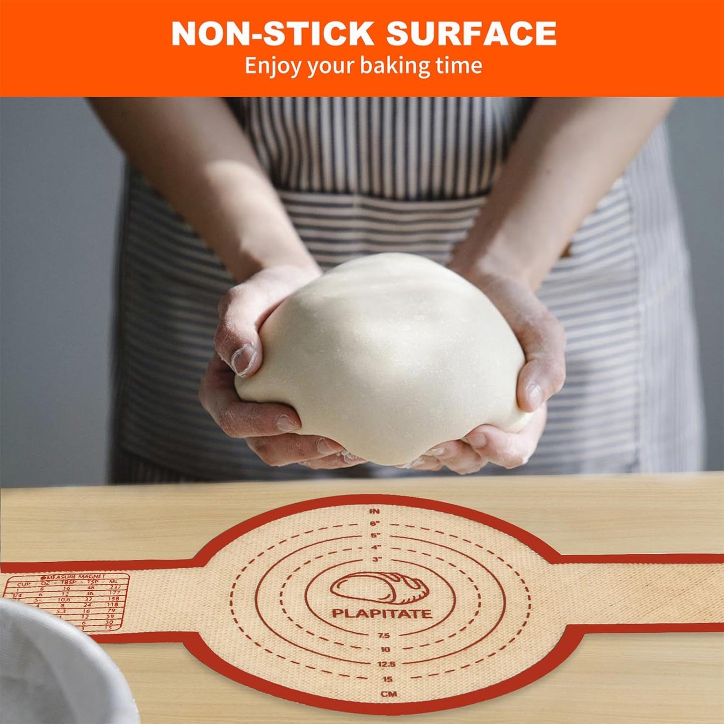 Silicone Bread Sling for Dutch Oven Liner, 2 Pack Non-Stick, Easy Clean Reusable Silicone Baking Mat with Long Handles, Easy to Transfer Sourdough Bread, Red