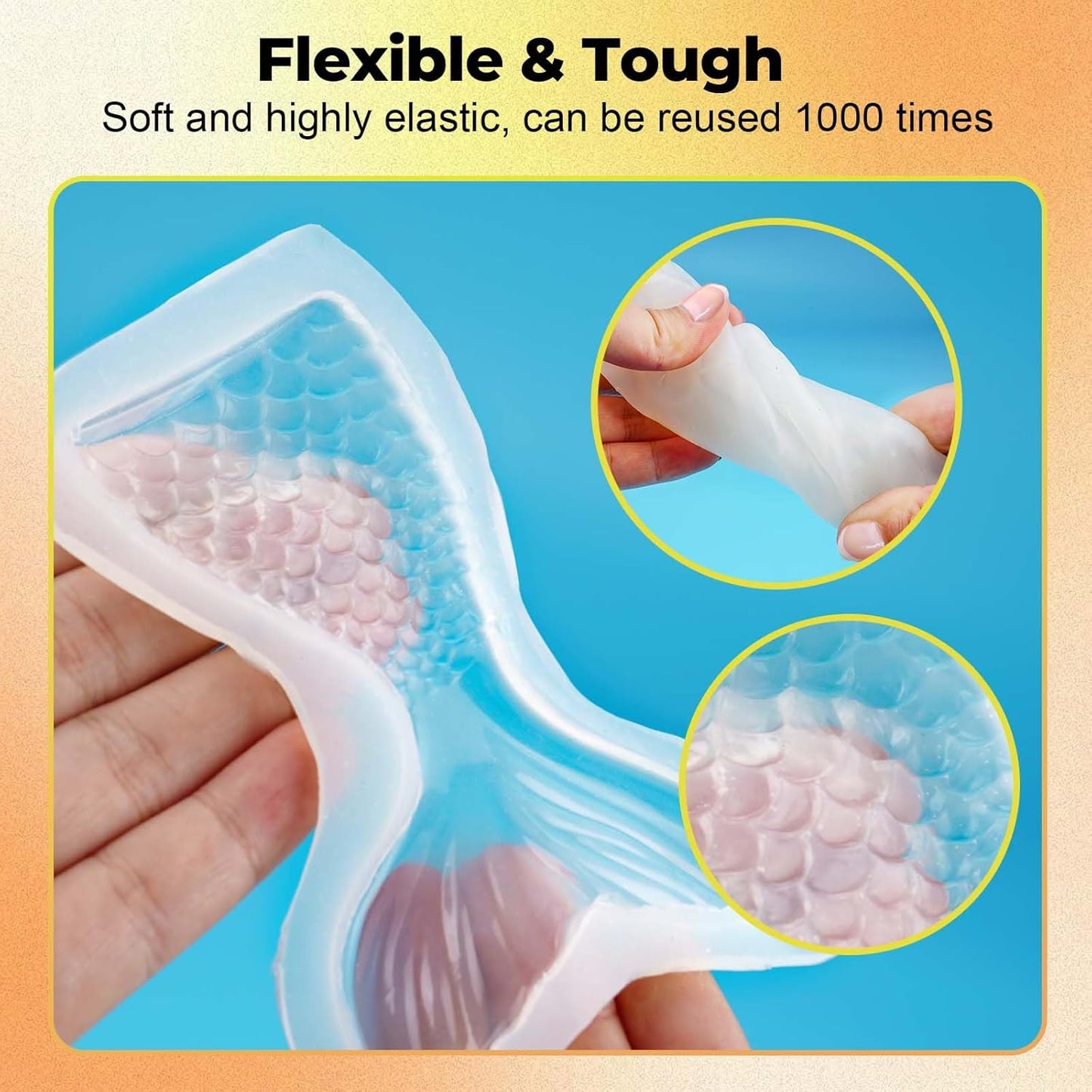 JDiction Brush-On Silicone Mold Making Kit, 10-15 Minutes Fast Cure Silicone Rubber, 20OZ Super Elastic Liquid Mold Making Silicone for Casting Resin Molds & Silicone Molds