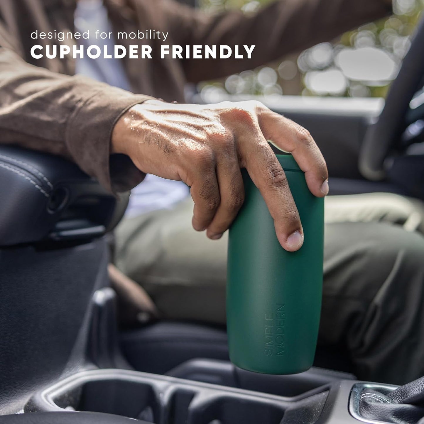 Simple Modern Father's Day Signature Voyager | 16oz Travel Coffee Mug Tumbler with 360° Lid | Gifts for Dad, Him | Ceramic-Lined Insulated Stainless Steel Cold Brew Iced Coffee Cup | Golf Schematics