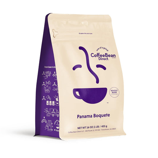 Coffee Bean Direct Panama Boquete, Whole Bean Coffee, Light Roast, 1 Pound Bag (Pack of 1)