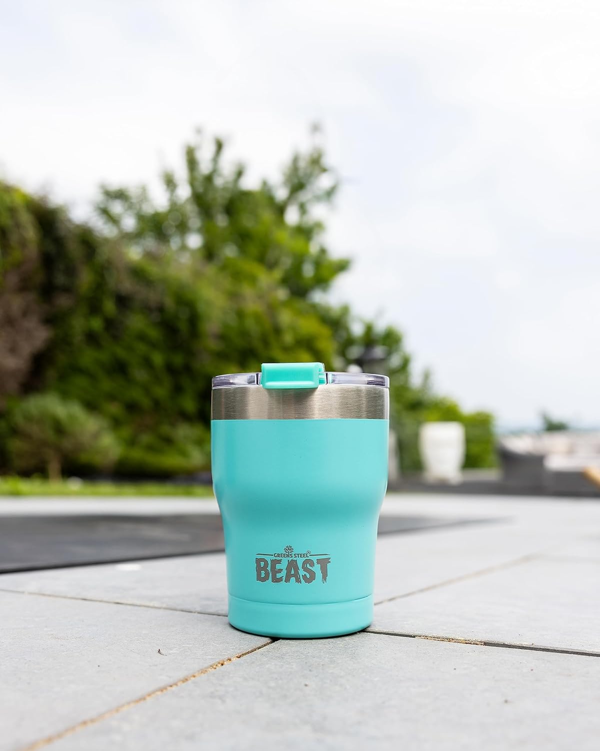 Beast 10 oz Tumbler Stainless Steel Vacuum Insulated Coffee Ice Cup Double Wall Travel Flask (Aquamarine Blue)