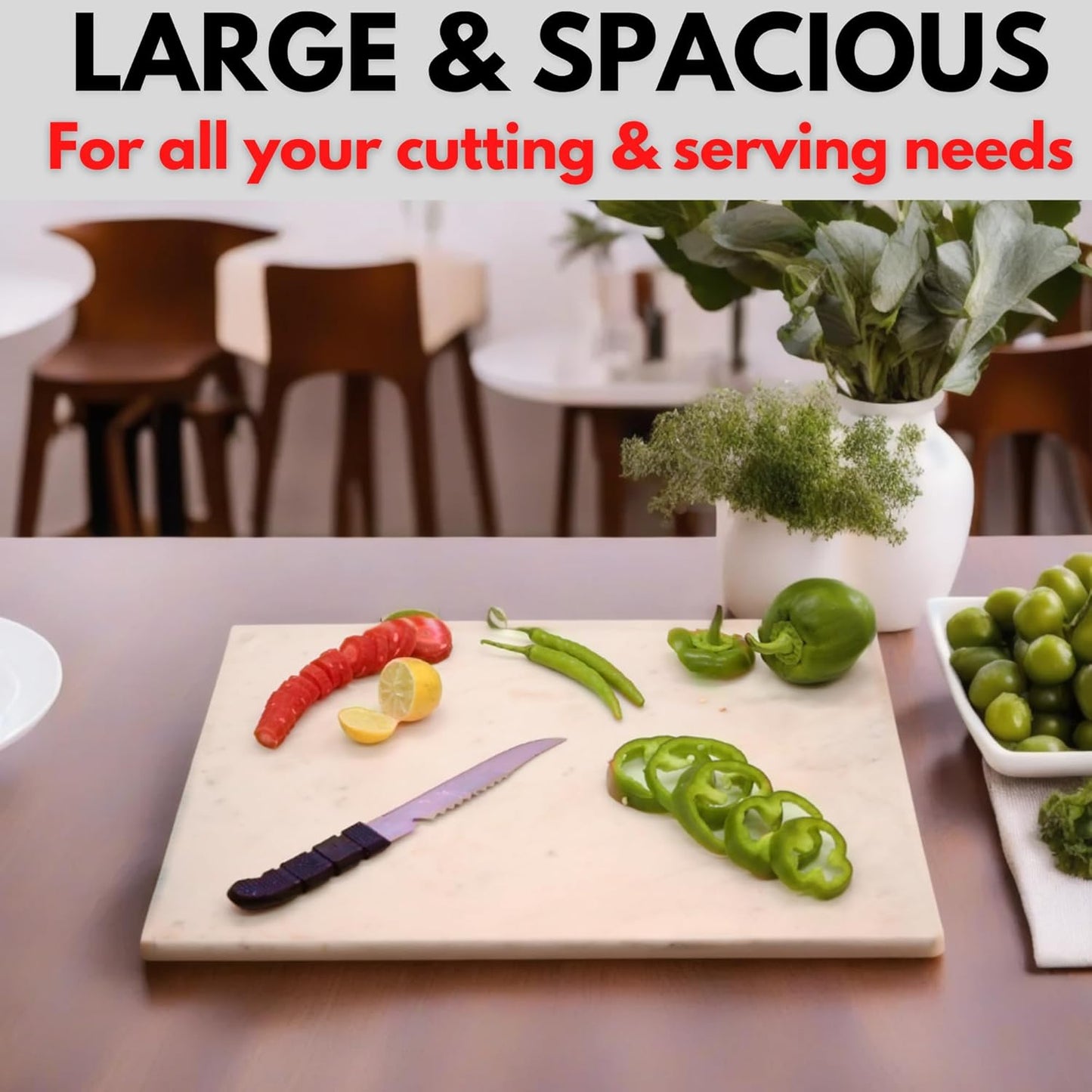 Marble Cheese and Pastry Board 16 x 12 Inch – Natural Carrara White Marble Cutting Board and Serving Tray for Dough, Bread, Pizza, Charcuterie – Heavy, Non-Slip, Gift-Ready.