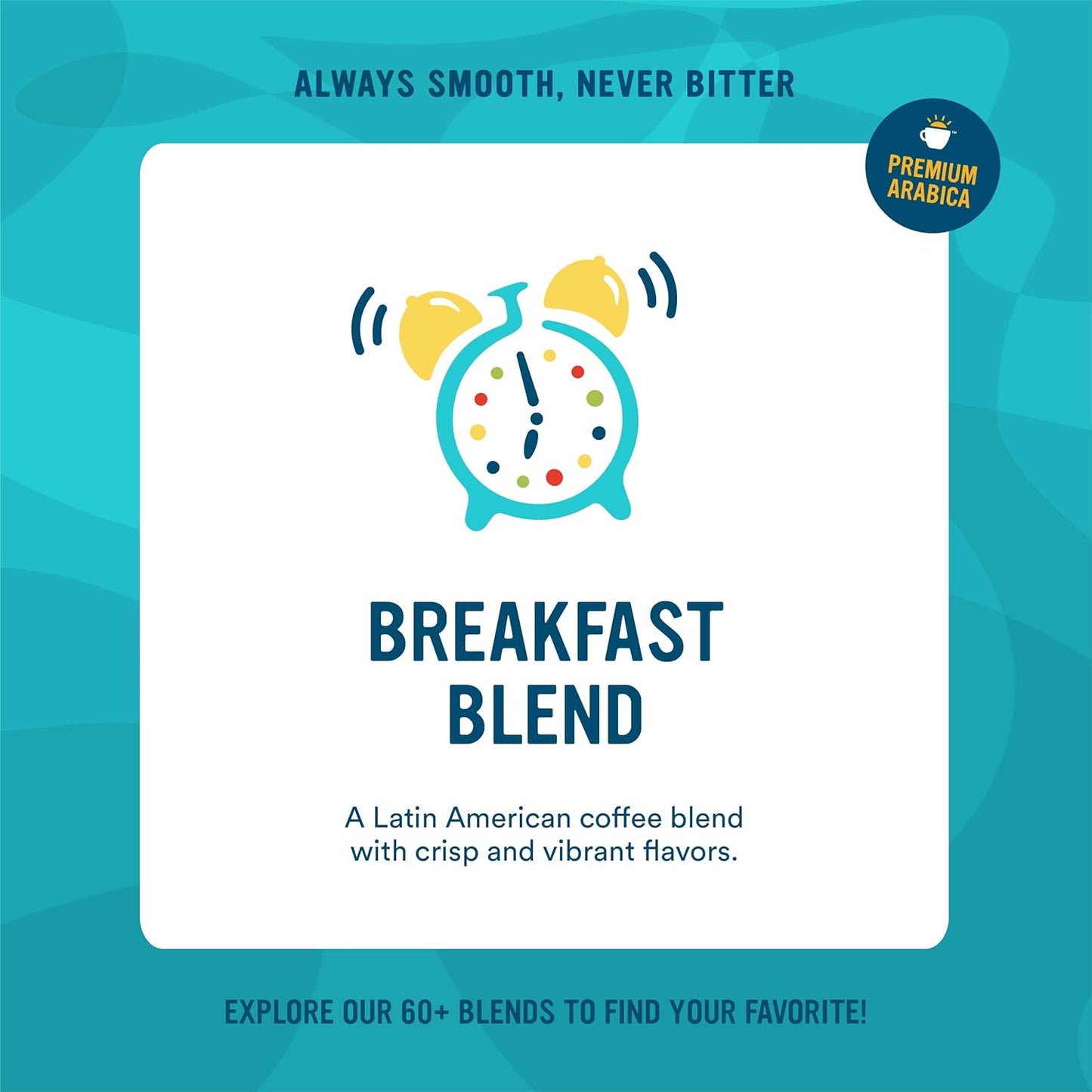 Cameron's Coffee Single Serve Pods, Decaf Breakfast Blend, 12 Count (Pack of 6)