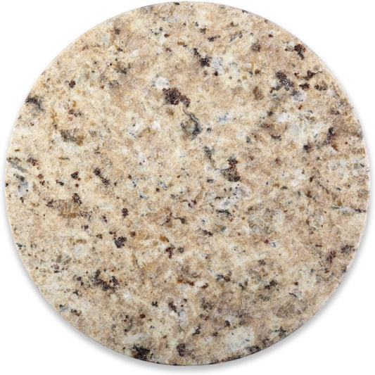 Koville 11 Inch Round Marble Cutting Board for Kitchen Countertop, Golden Brown Marble Cutting Boards Pastry Board for Kitchen Decor, Stone Cutting Cheese Board Charcuterie Boards