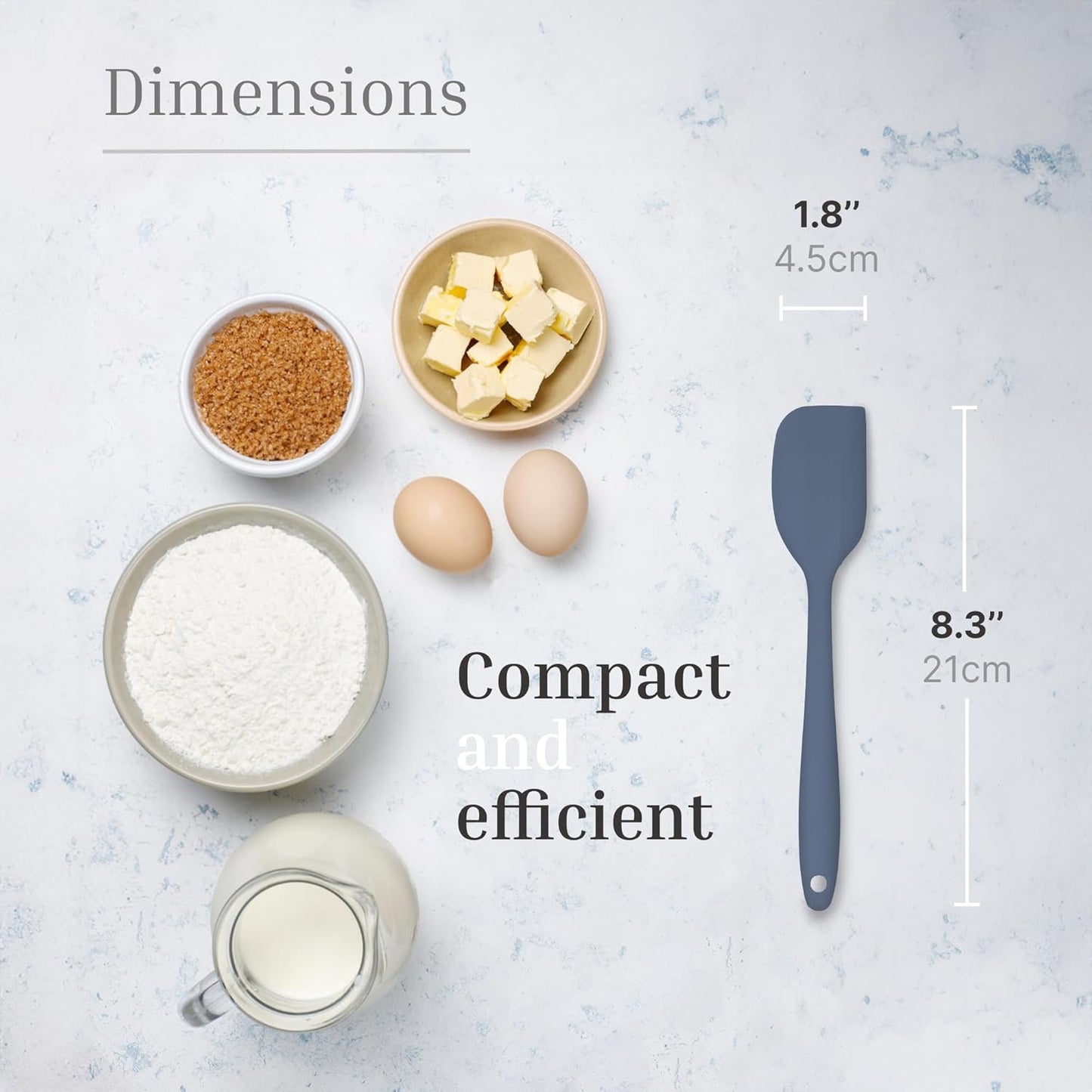 3 Pcs Colorful Silicone Spatula Set, Heat Resistant Rubber Kitchen and Baking Utensils for Non-Stick Cookware with Flexible Edges and Soft Touch Handles