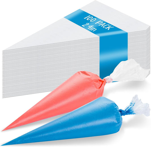 24 Inch Extra Large Piping Bags Disposable, 120Pcs Thickened Icing Piping Bags, Food Grade Cake Decorating Bags for Dessert, Pastry, Cookies, Cupcake Decorating