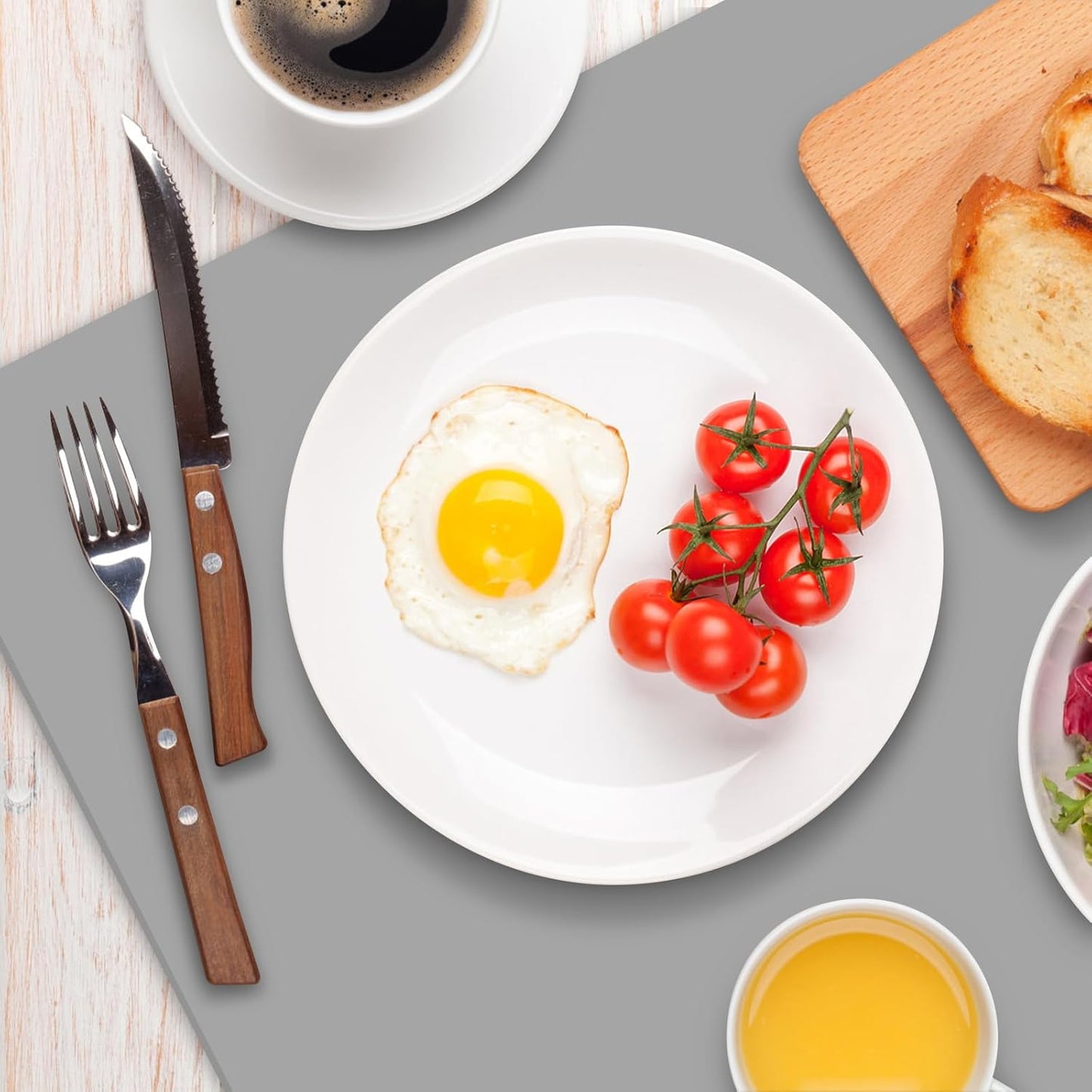 AECHY Silicone Mats for Kitchen Counter 47"x23.6"x0.08”, Largest Heat Resistant Mat Shipped Rolled Up Kitchen Island Silicone Countertop Protector Mat Nonslip Extra Large Counter Mat, Dark Gray