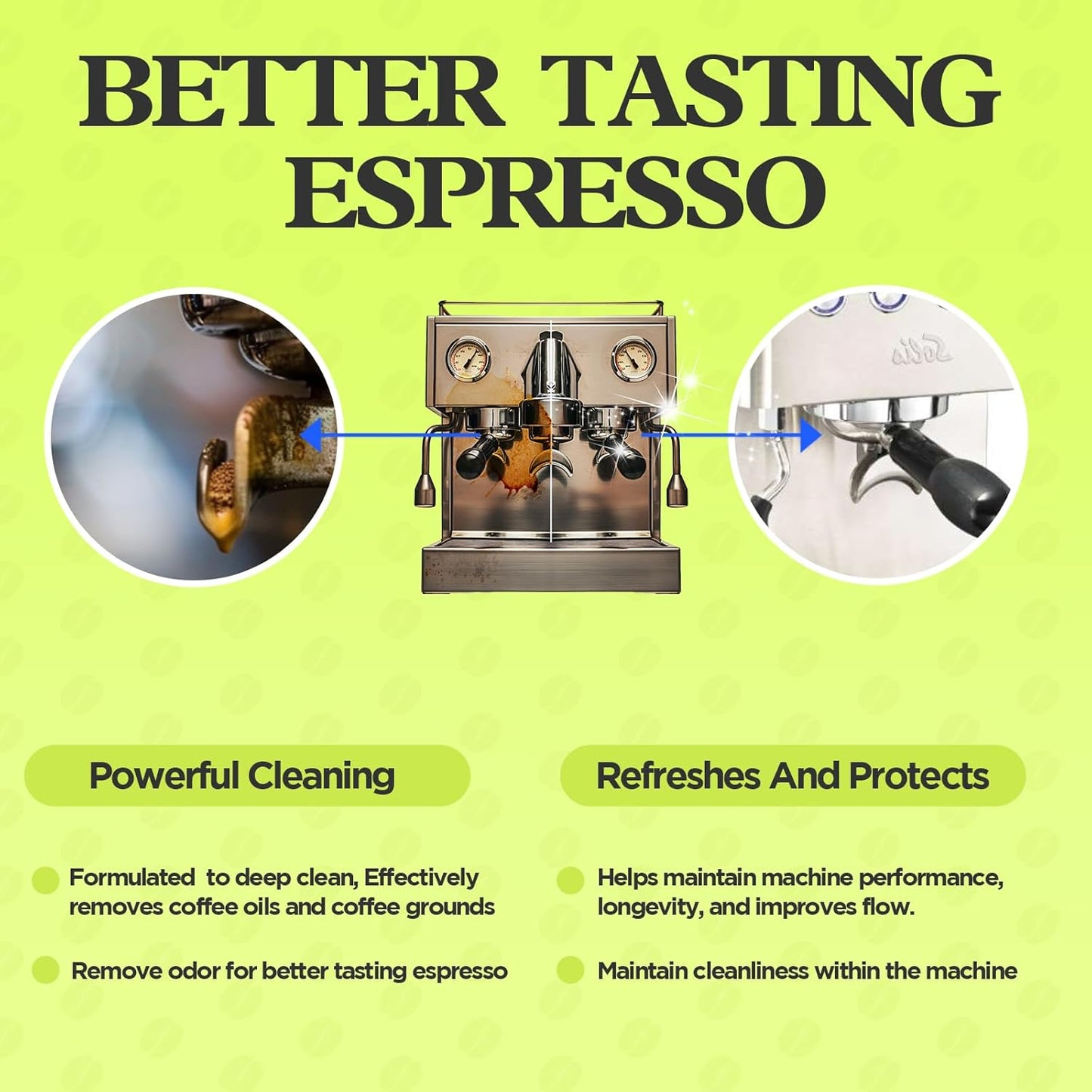 Espresso Machine Cleaning Tablets, Coffee Machine Cleaning Pods, Coffee Machine Cleaner for All Espresso Machine, 48 Pack