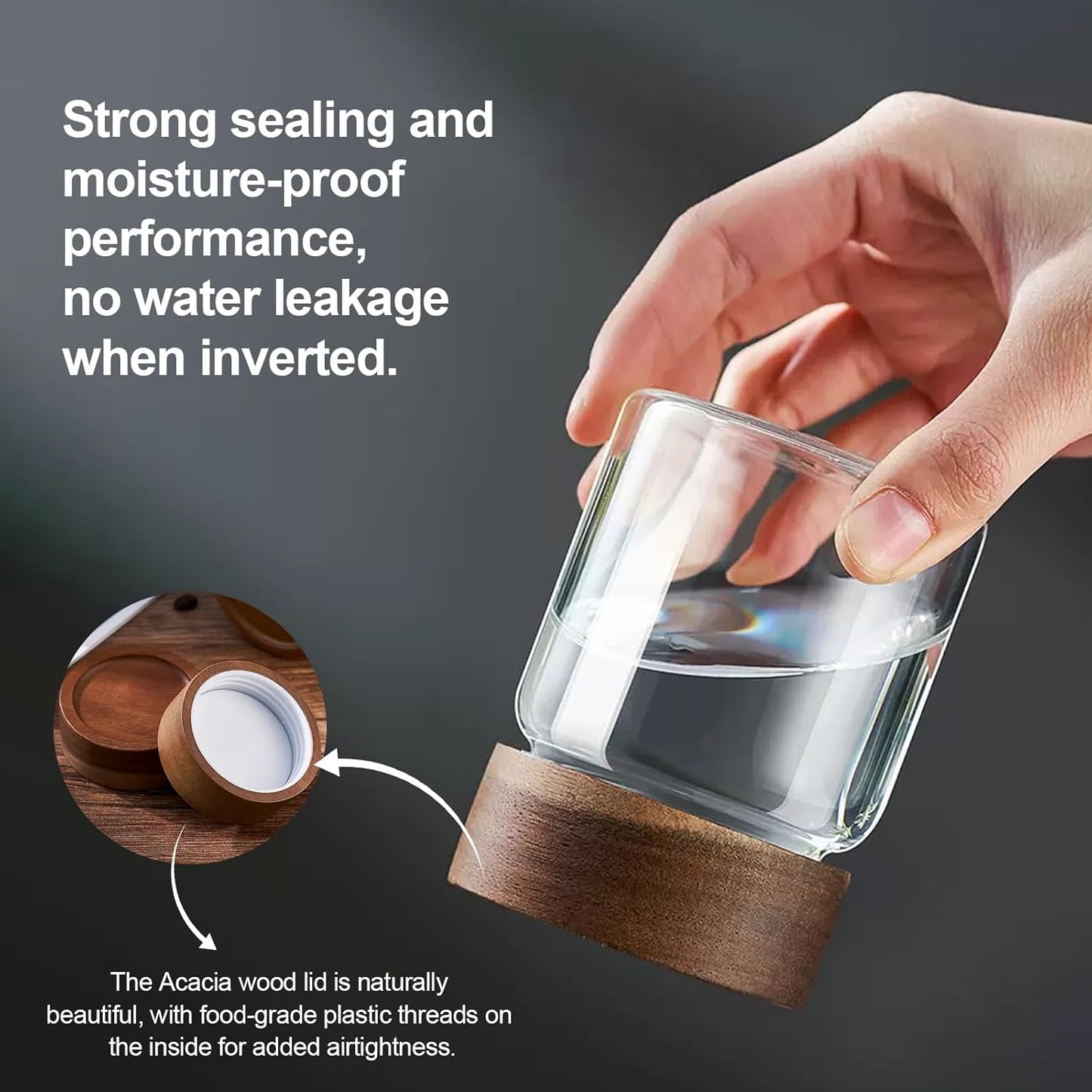 Glass Spice jars Glass Jars with Screw Lid 5 oz, Food Storage Canister for Pantry Sugar Tea Coffee Bean Seasoning Nuts Cookies (6 * 150ml(5oz))