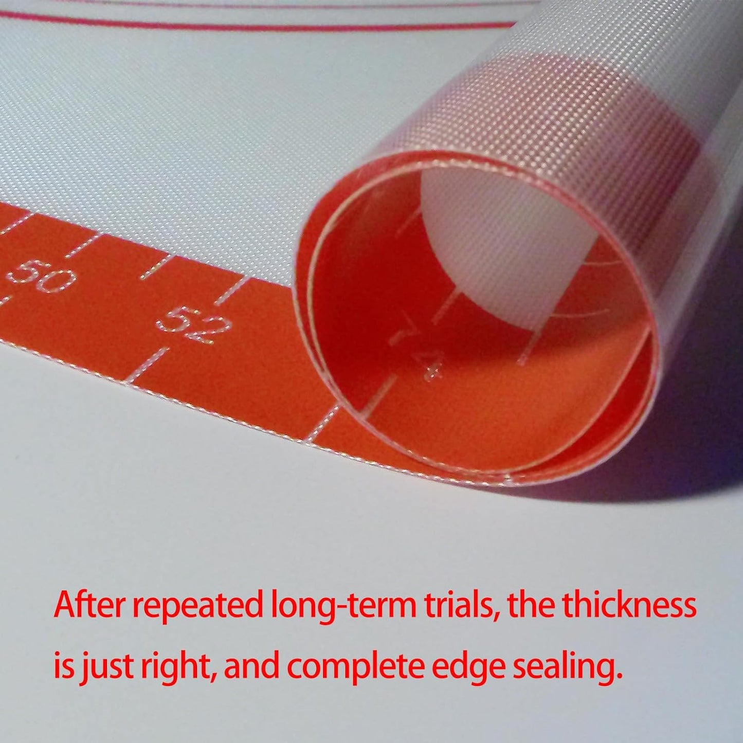 32x24" Silicone Pastry Mat for Rolling Dough Non Slip Non Stick Silicone Mats for Kitchen Counter Red