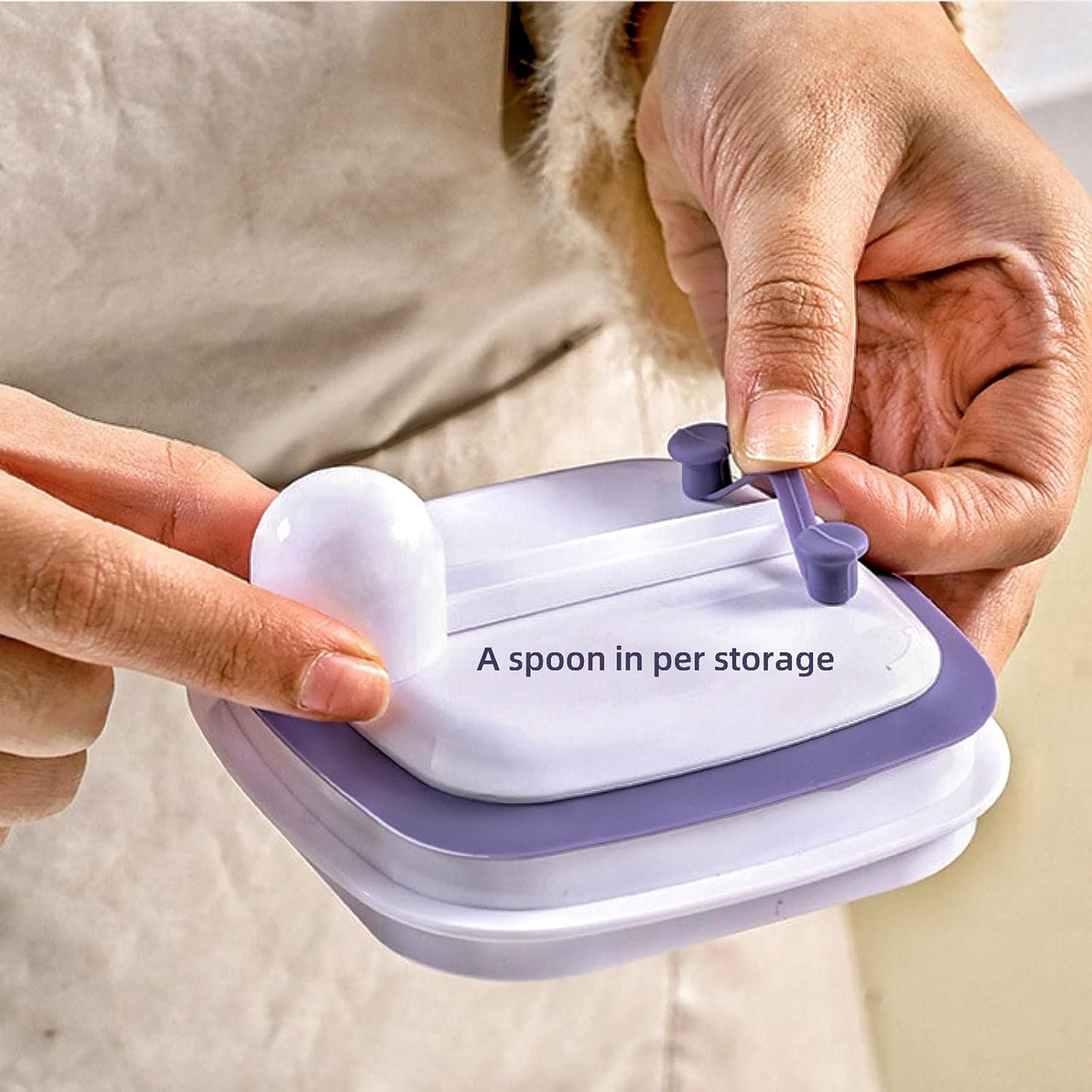 Food Airtight Containers storage with Lids One Button Open/POP UP/Kitchen Storage Organization for Coffee Tea Brown Sugar Cereals 350ml x 1