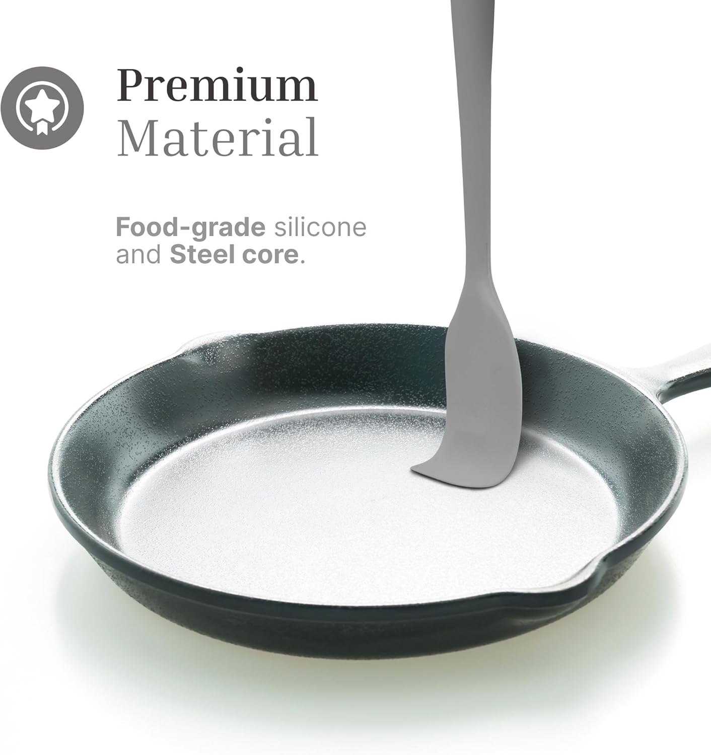 3 Pcs Colorful Silicone Spatula Set, Heat Resistant Rubber Kitchen and Baking Utensils for Non-Stick Cookware with Flexible Edges and Soft Touch Handles