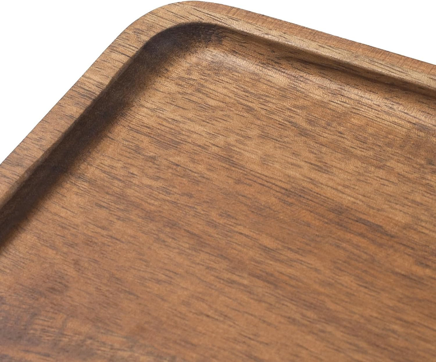 Bathroom Vanity Tray, Bathroom Tray for Counter, Toilet Tank Tray, Wood Bathroom Tray for Organizing and Home Decor (7.9 x 5.1 x 0.8 inch)