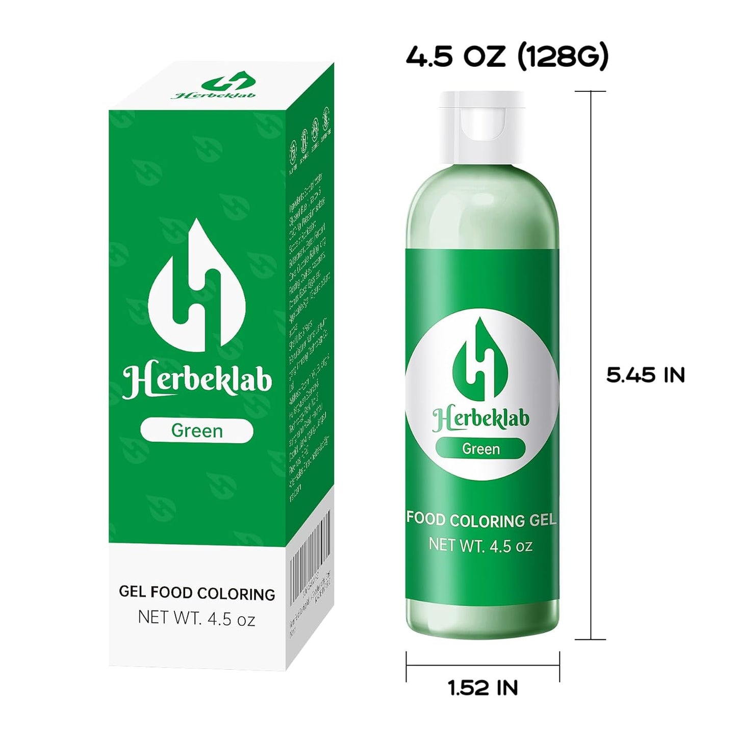 Green Food Coloring Gel 4.5 oz Professional Grade Green Food Dye Concentrated Gel Food Coloring for Icing Baking Cake Decorating Cookie