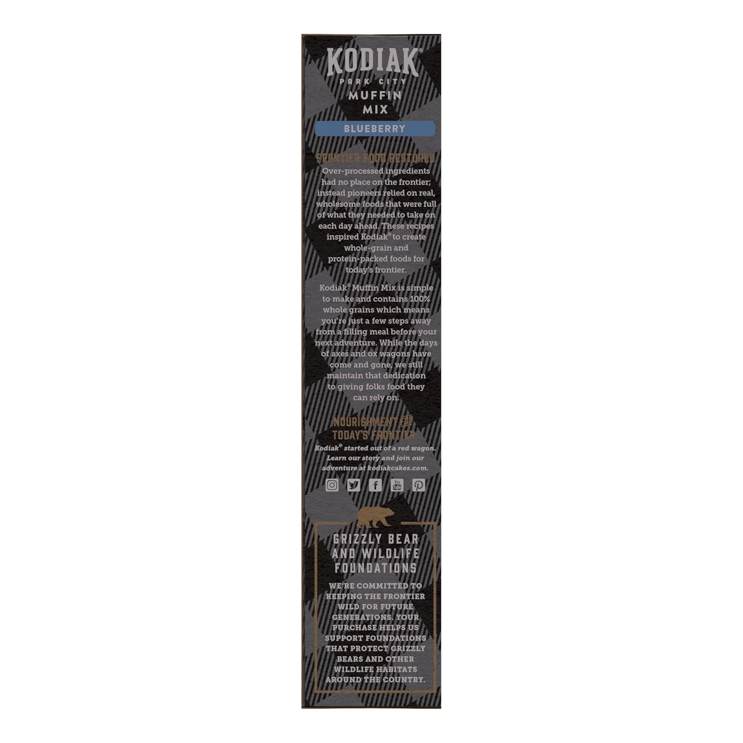 Kodiak Cakes Muffin Mix, Blueberry, 14 Ounce, Pack of 6